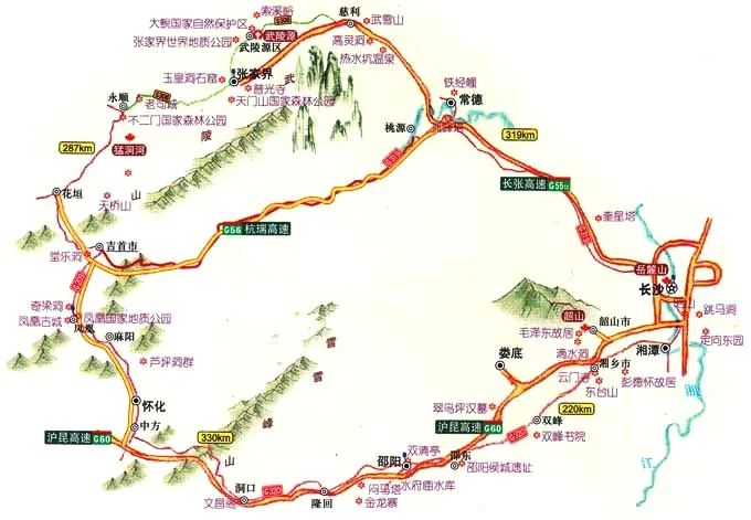 去张家界的自助游线路(去张家界的自助游线路怎么走)