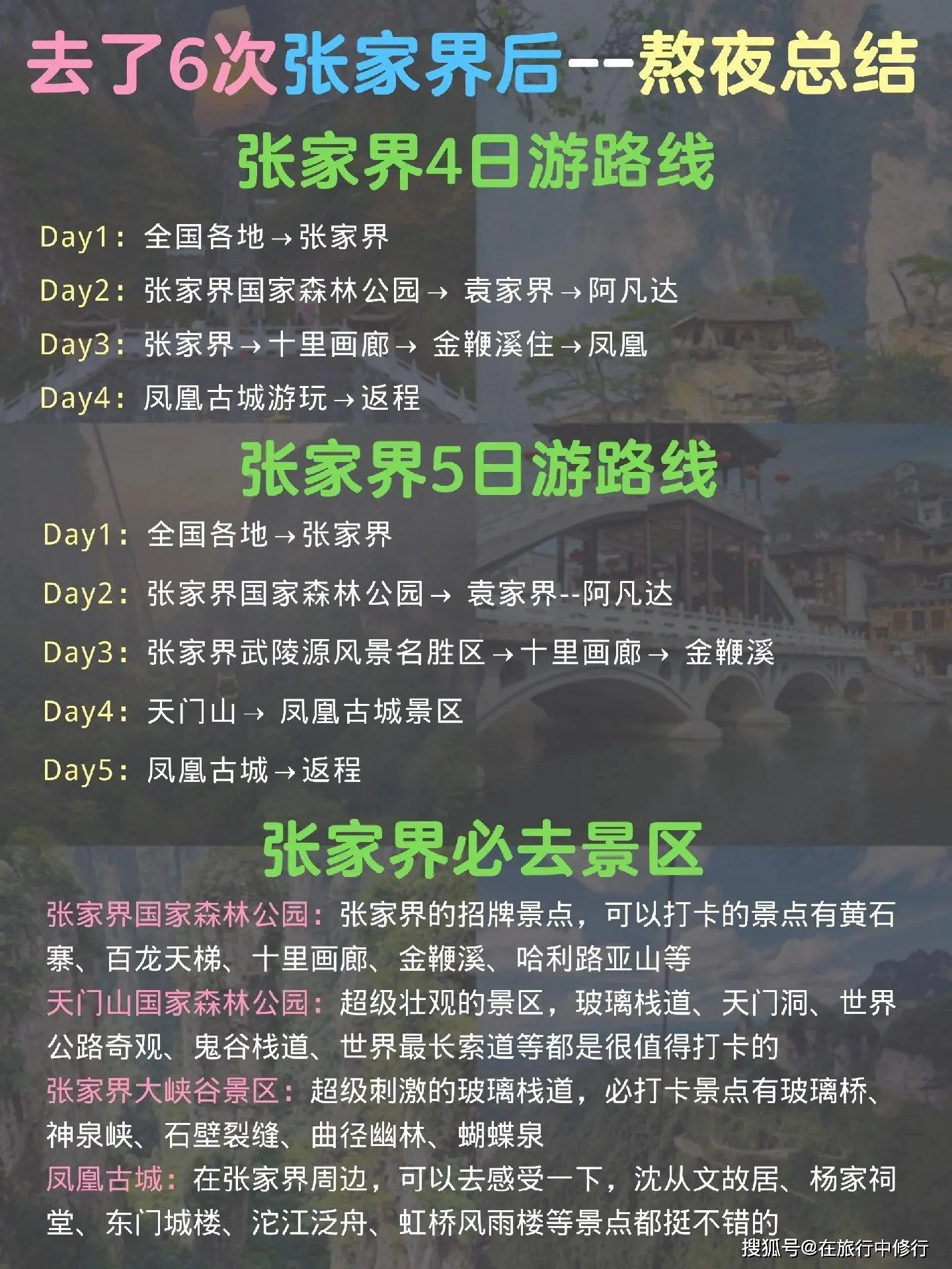 张家界游玩攻略详细(张家界游玩攻略详细路线图)