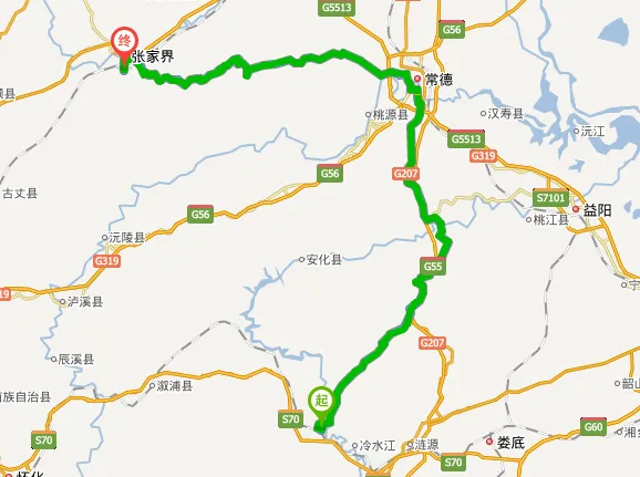 到湖南天门山最近的路线(湖南天门山到长沙多少公里)