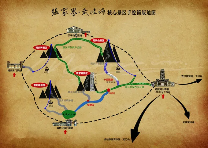 湖南张家界旅游的路线(湖南张家界旅游攻略自由行路线)