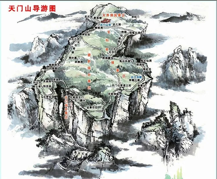 张家界天门山爬山路线(张家界天门山爬上去要多久)