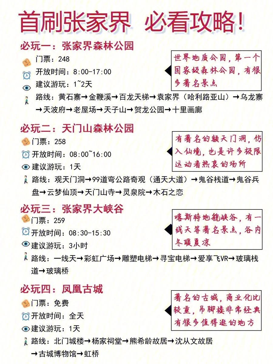 张家界游玩攻略及花费(张家界必游景点有哪些?要花费多少钱)