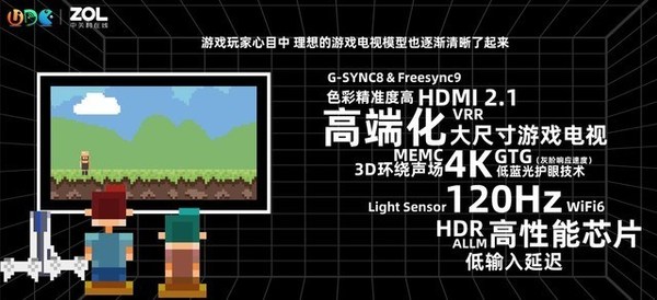 玩家心中的游戏电视应该具备哪些技术特征